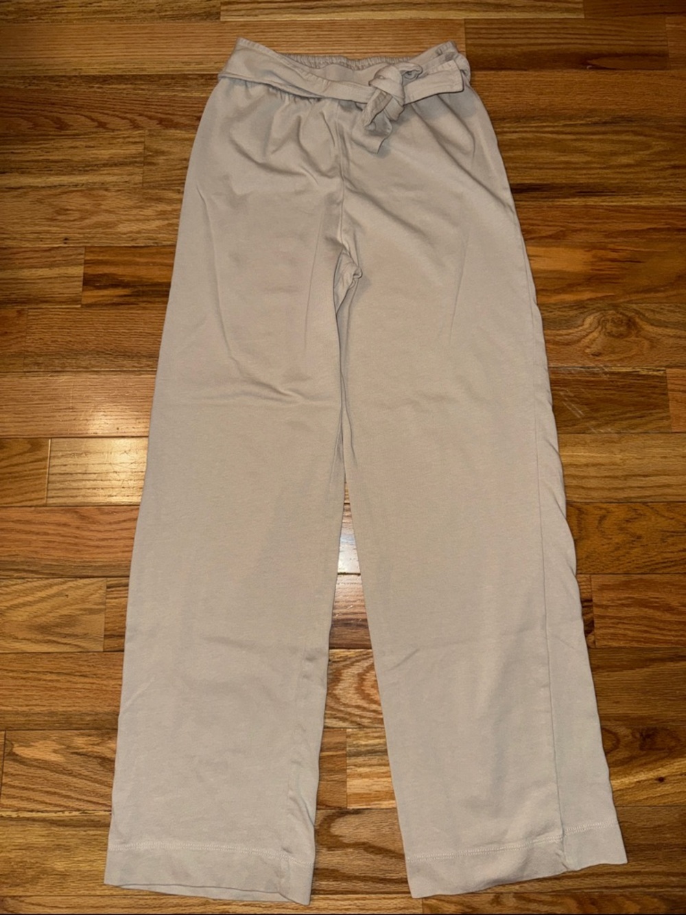 Zara Tie Front Cotton Pants Khaki size Small.